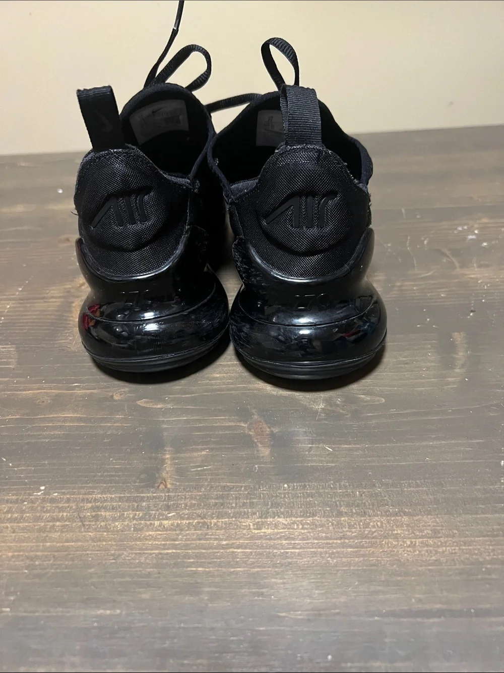 Nike Kids Black Breathable Mesh Air-Cushioned Sneakers